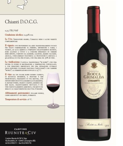 VINO ROCCA GRIMALDA CHIANTI DOCG 75CL
